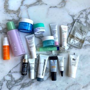 Travel-size luxury skin care favorites - unused minis of many favorite products!